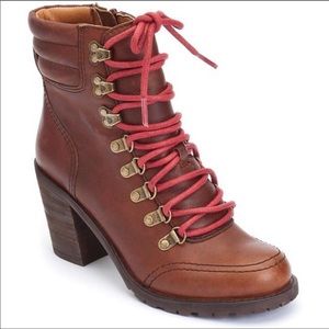 Lucky Brand Brown Leather Boots
